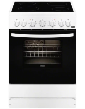 Zanussi ZCV 65201 WA Κουζίνα 54lt με Κεραμικές Εστίες Π60εκ.