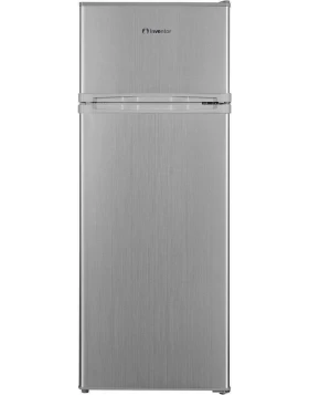 Inventor DPC1430S Ψυγείο Δίπορτο 206lt Inox Υ142.6xΠ54.5xΒ55.5εκ.