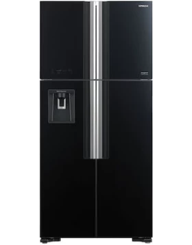 Hitachi R-W661PRU1 GBK Ψυγείο Ντουλάπα 540lt NoFrost Υ183.5xΠ85.5xΒ73.7εκ. Μαύρο