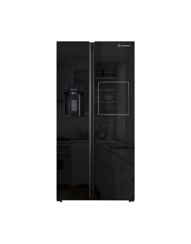 Morris B74558ESN Black Glass Ψυγείο Ντουλάπα