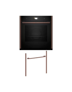 Neff NOV60P6B1 Εντοιχιζόμενος φούρνος B69CS7KY0 & Brushed Bronze Flex Design Kit