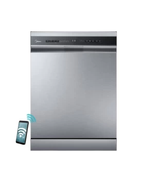 Midea MDWEF1433DSS-W Inox Πλυντήριο Πιάτων