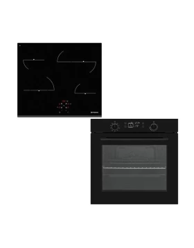 Pyramis PHC61611BFB & PO78082009SBL Black Set Εντοιχισμού