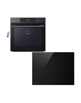 LG WSED7665B Ανθρακί Φούρνος & CI5Z2423BN Επαγωγική Εστία Set Εντοιχισμού