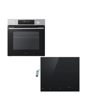LG WS5D7230S Inox Φούρνος & CBIZ2437B Επαγωγική Εστία Set Εντοιχισμού