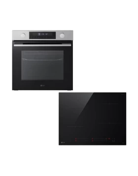 LG WS5D7230S Inox Φούρνος & CI5Z2423BN Επαγωγική Εστία Set Εντοιχισμού