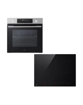 LG WS5D7210S Inox Φούρνος & CI5Z2423BN Επαγωγική Εστία Set Εντοιχισμού