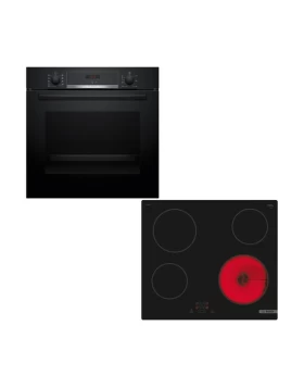 Bosch HBA514BB3 Φούρνος & PKE61RBA2E Κεραμική Εστία Set Εντοιχισμού