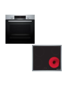 Bosch HBA514BS3 & PKE645BA2E Inox Set Εντοιχισμού