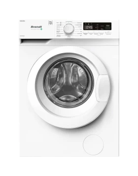 Brandt WFB181QWG Πλυντήριο Ρούχων 8kg με Τεχνολογία Ατμού 1400 Στροφών Antibacterial
