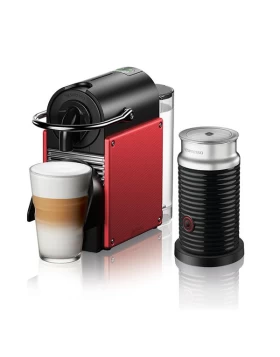 Delonghi ΕΝ124.RAE Pixie Carmine Red & Aeroccino Μηχανή Nespresso