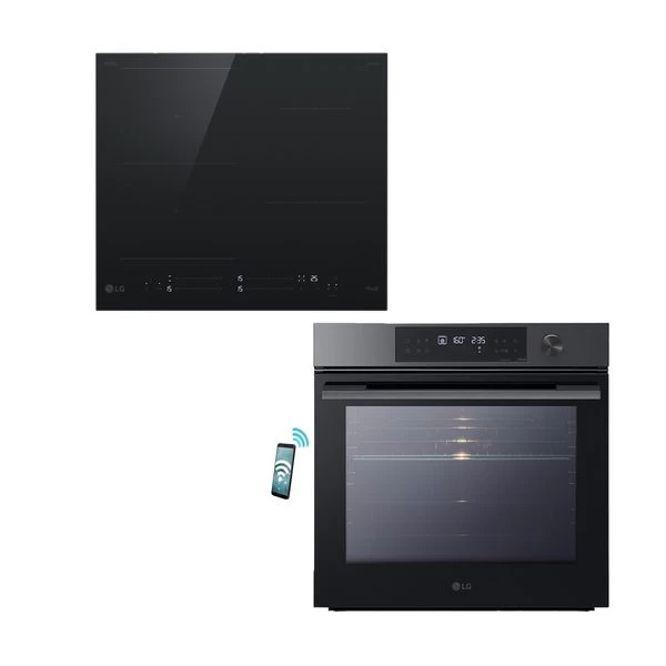 LG CBIZ2435B & WS7D7631WB Anthracite Set Εντοιχισμού
