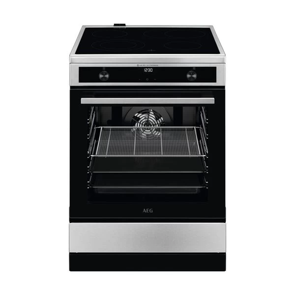 AEG CIB6647ABM Inox Κουζίνα Κεραμική Επαγωγική