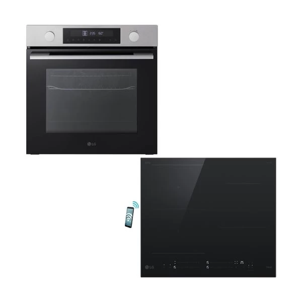 LG WS5D7230S Inox Φούρνος & CBIZ2435B Επαγωγική Εστία Set Εντοιχισμού