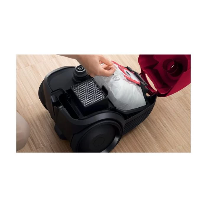 (Preview 2) Bosch BGBS2RD1 Ηλεκτρική Σκούπα 600W με Σακούλα 3.5lt Κόκκινη