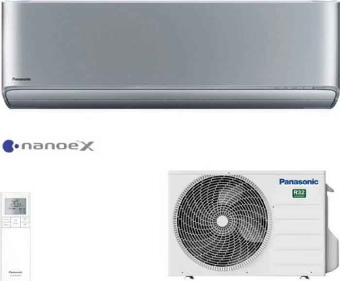 (Preview 1) Panasonic Etherea CS-XZ25ZKEW/CU-Z25ZKE Silver (Ασημι) κλιματιστικό 9.000btu R