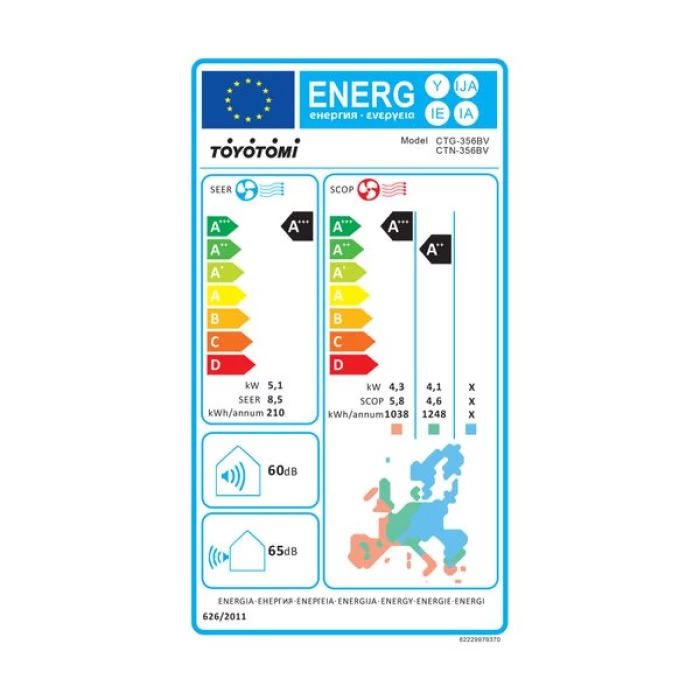 (Preview 2) Toyotomi CTN/CTG-356BV ErAI Black Velvet Κλιματιστικό Inverter