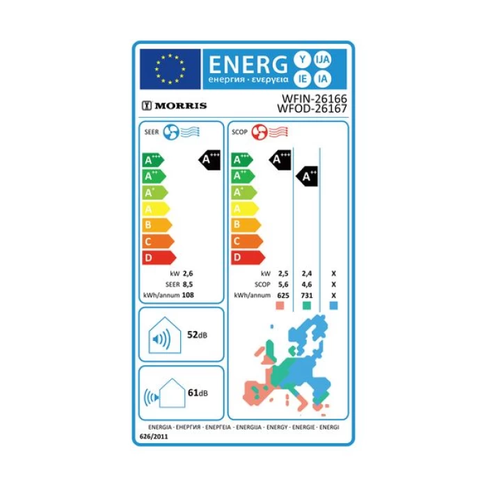 (Preview 2) Morris WFIN26166 Loft Plus Κλιματιστικό Inverter