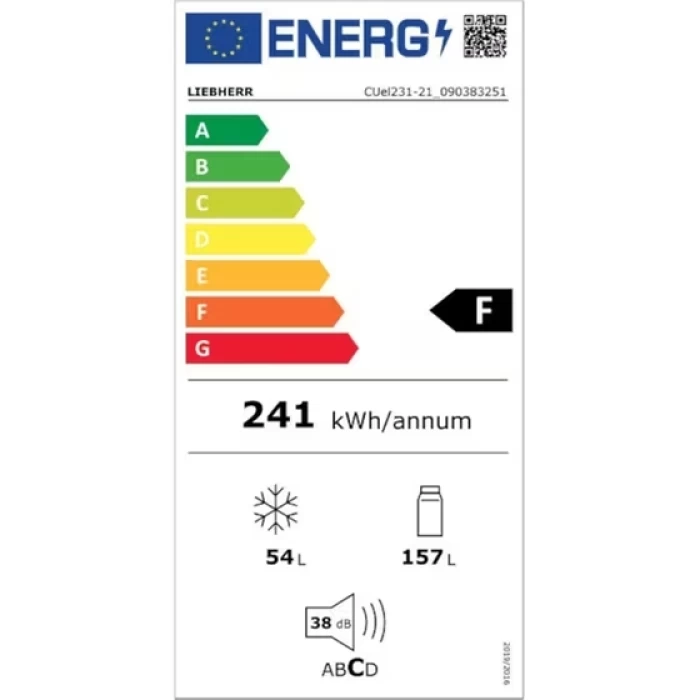 (Preview 3) Ψυγειοκαταψύκτης LIEBHERR CUEL 231 SmartFrost 211 Lt - Inox