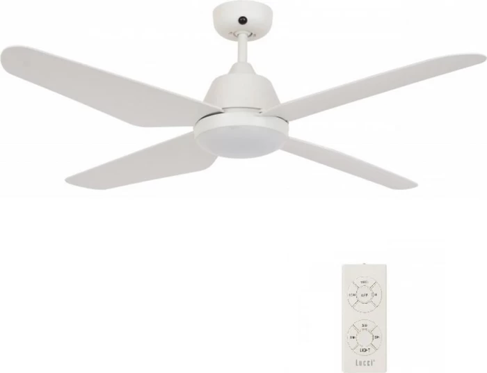 (Preview 1) Lucci Air Aria Ανεμιστήρας Οροφής 122cm με Φως και Τηλεχειριστήριο Λευκός 8021