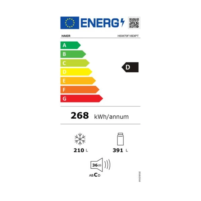 (Preview 3) Haier HSW79F18DIPT Ψυγείο Ντουλάπα