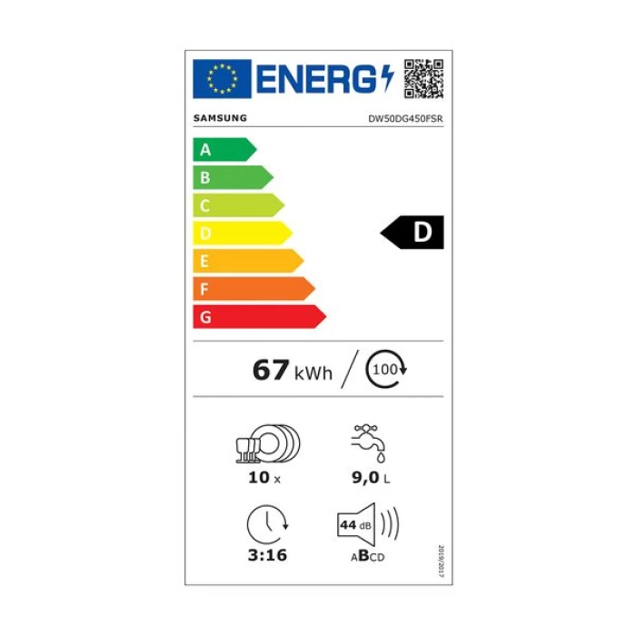 (Preview 3) Samsung DW50DG450FSRLE Πλυντήριο Πιάτων