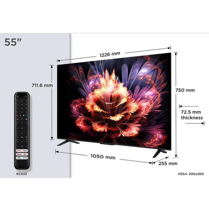 (Preview 2) TCL LED 55V6C 55 Τηλεόραση Google TV 4K