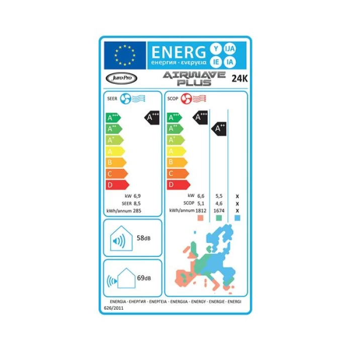 (Preview 2) Juro Pro Airwave Plus 24K 24.000 BTU/h Κλιματιστικό Inverter