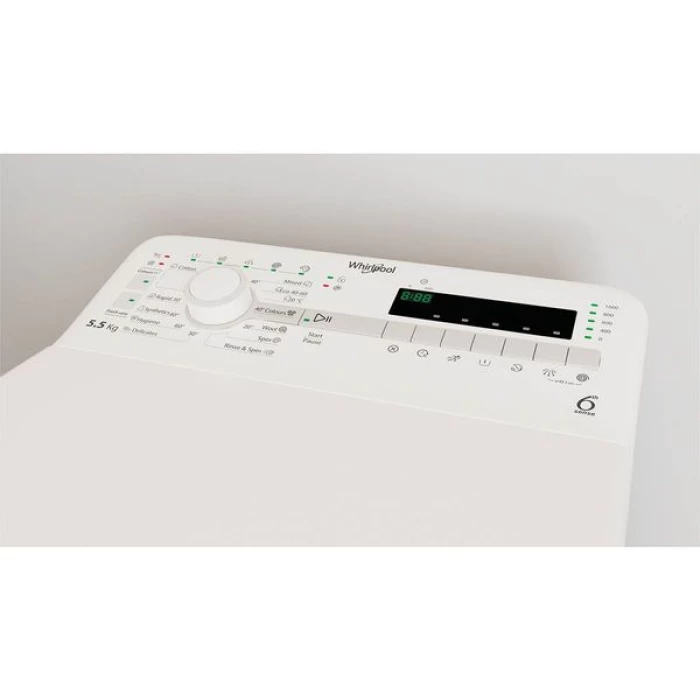 (Preview 3) Whirlpool TDLR 55140S 5.5kg Πλυντήριο Ρούχων Άνω Φόρτωσης