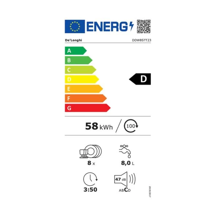 (Preview 7) Delonghi DDW8STT23 Silver Πλυντήριο Πιάτων