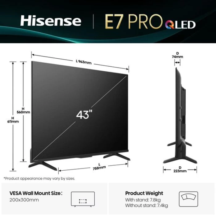 (Preview 2) Hisense QLED 43E7Q Pro 43