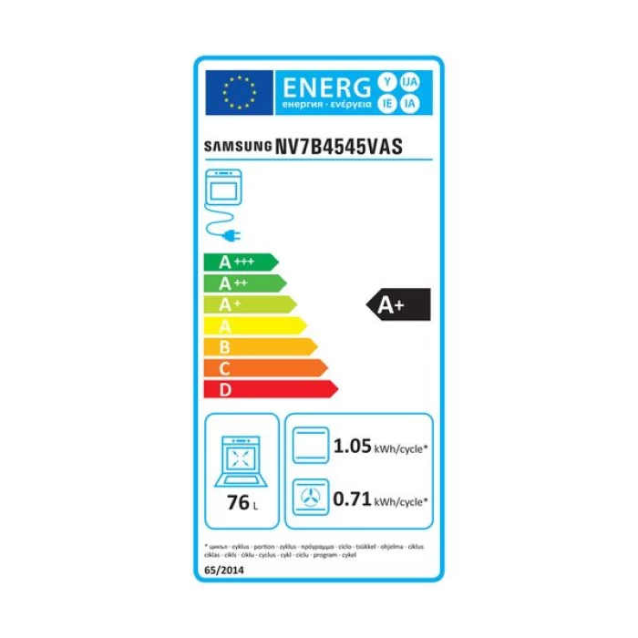 (Preview 3) Samsung NV7B4545VAS/U3 Φούρνος Εντοιχιζόμενος