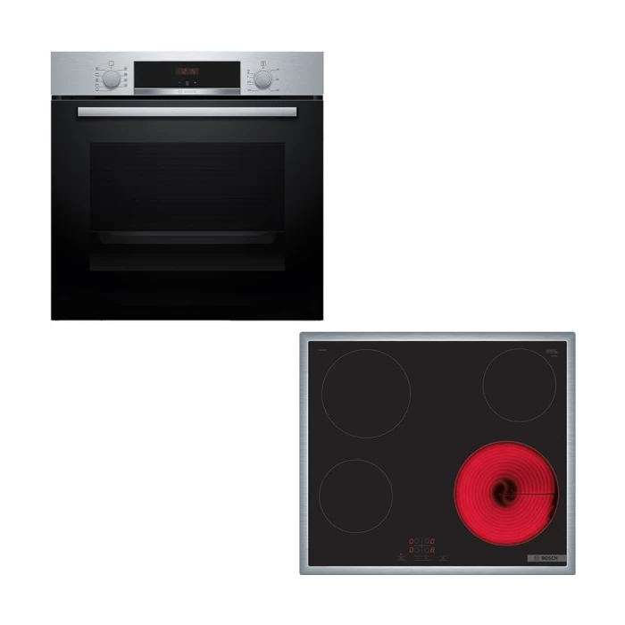 (Preview 1) Bosch HBA514BS3 & PKE645BA2E Inox Set Εντοιχισμού