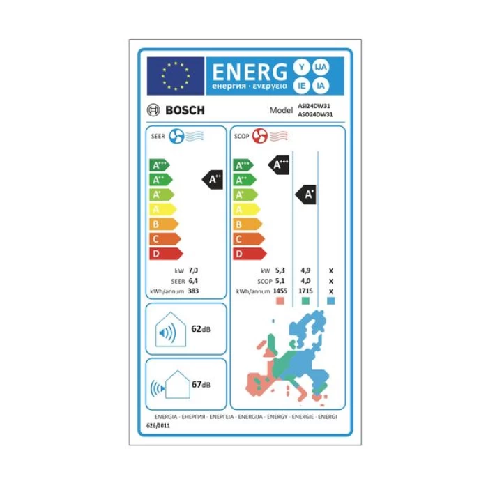 (Preview 2) Bosch ASI24DW31 PerfectClima Serie 4 24.000 BTU/h Κλιματιστικό Inverter