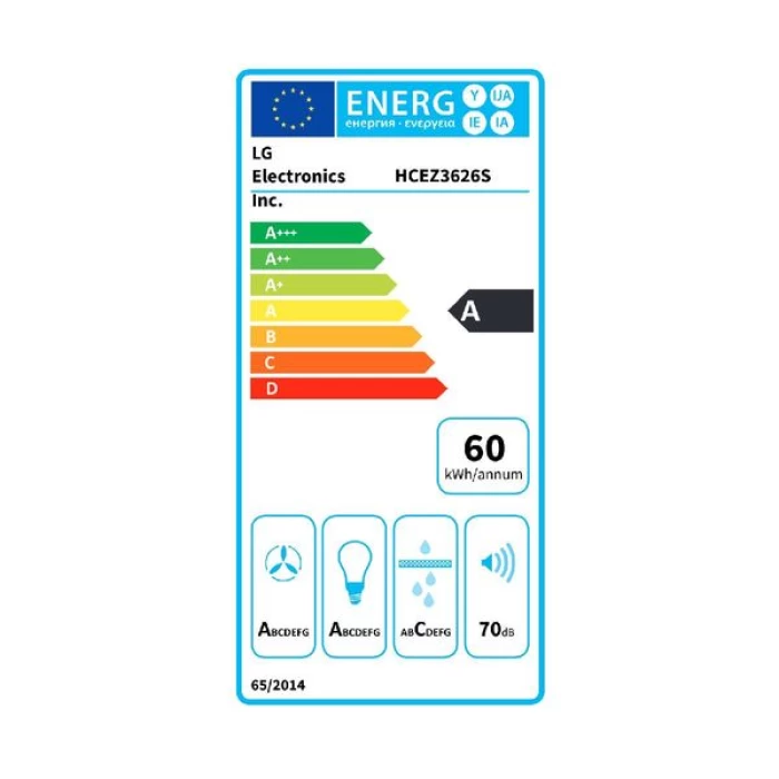 (Preview 4) LG HCEZ3626S 90 cm Απορροφητήρας Καμινάδα
