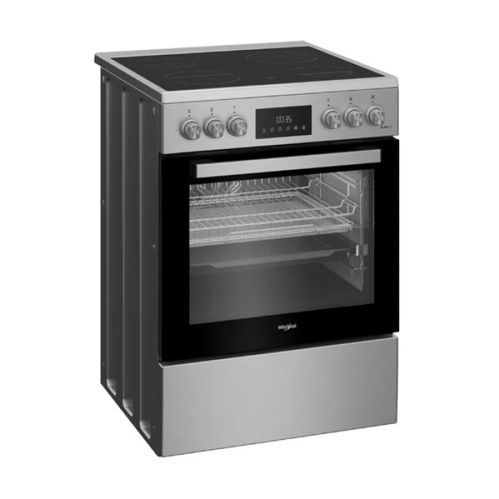 (Preview 2) Whirlpool W6V8LCSATX1 Inox Κουζίνα Κεραμική