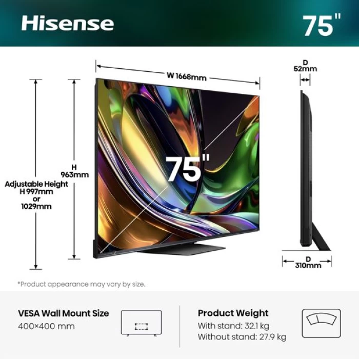 (Preview 2) Hisense RGB Mini-LED 75UR8S 75 Τηλεόραση Smart 4K