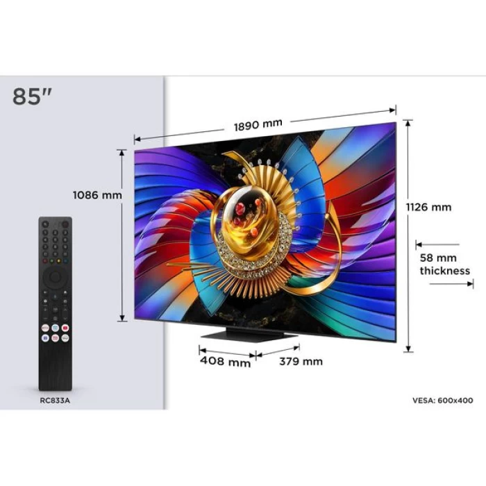 (Preview 3) TCL SQD Mini LED 85Q7D Pro 85 Τηλεόραση Smart 4K TV