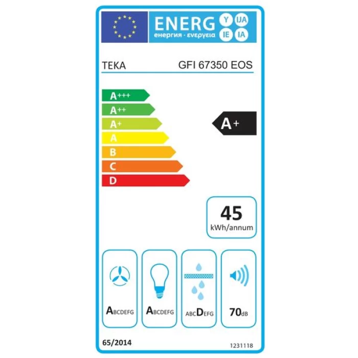 (Preview 4) Teka GFI 67350 EOS Inox Απορροφητήρας Εντοιχιζόμενος