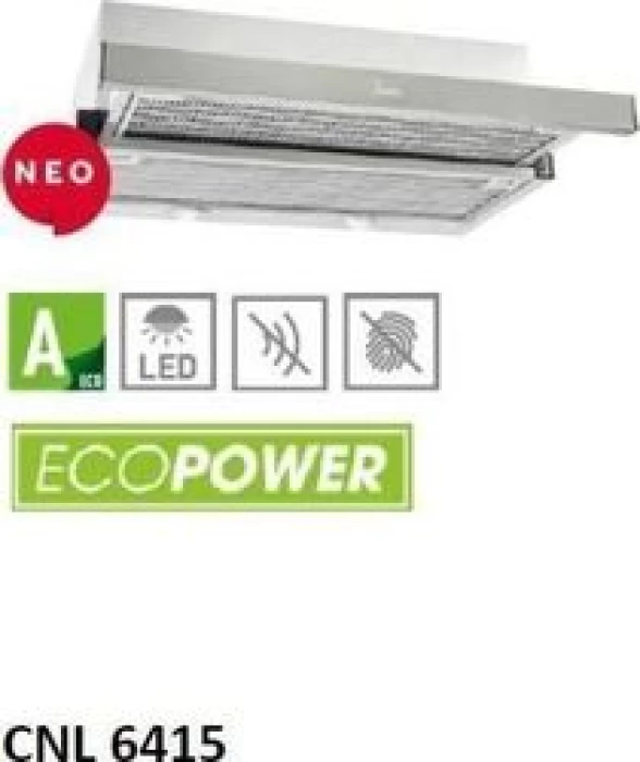 (Preview 1) Teka CNL 6415 inox εντοιχιζόμενος συρόμενος απορροφητήρας 60cm (F.867.SS) CNL 