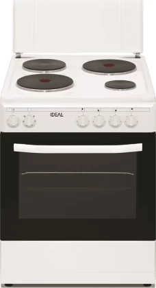 Ideal IDCM 6060 ENW Κουζίνα 60lt με Εμαγιέ Εστίες Π59.8εκ