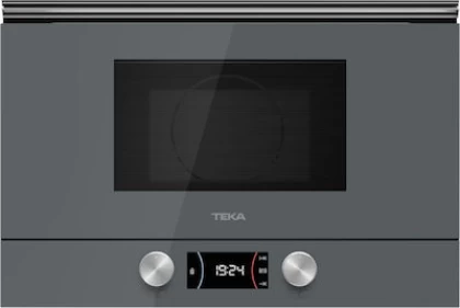 Teka ML 8220 BIS Εντοιχιζόμενος Φούρνος Μικροκυμάτων με Grill 22lt Stone Grey Glass