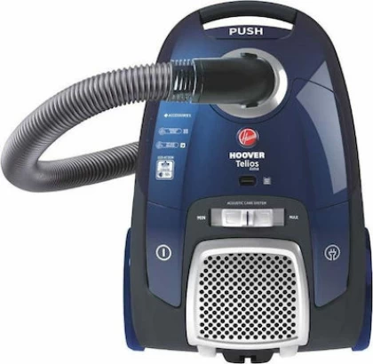 Hoover Telios Extra TX40PET 011 Ηλεκτρική Σκούπα 700W με Σακούλα 3.5lt Μπλε