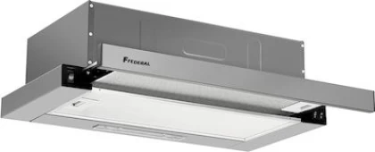 Federal Συρόμενος Απορροφητήρας 60cm Inox FDRTLP60IX