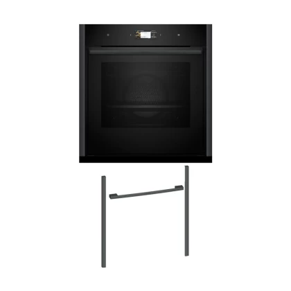 Neff NOV60P6A1 Εντοιχιζόμενος φούρνος B69CS7KY0 & Anthracite Grey Flex Design Kit