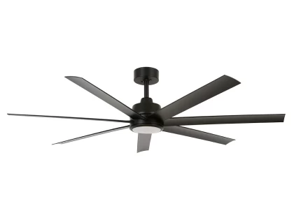 Beacon Lucci Air Atlanta Ανεμιστήρας Οροφής 142cm 40W με Φως & Τηλεχειριστήριο Μαύρος 80213183