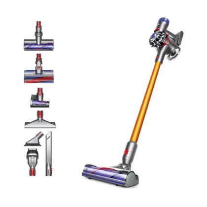 Dyson V8 Absolute Silver/Yellow Σκούπα Stick Επαναφορτιζόμενη 227296-01