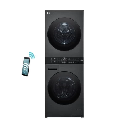 LG WT1210BBF WashTower 12kg/10kg 1.400 Στροφές με WiFi Ανθρακί Πλυντήριο Στεγνωτήριο Ρούχων