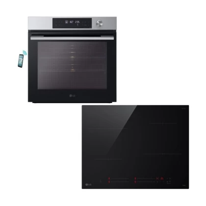 LG WSED7612S Inox Φούρνος & CI5Z2423BN Επαγωγική Εστία Set Εντοιχισμού