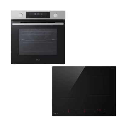 LG WS5D7210S Inox Φούρνος & CI5Z2423BN Επαγωγική Εστία Set Εντοιχισμού